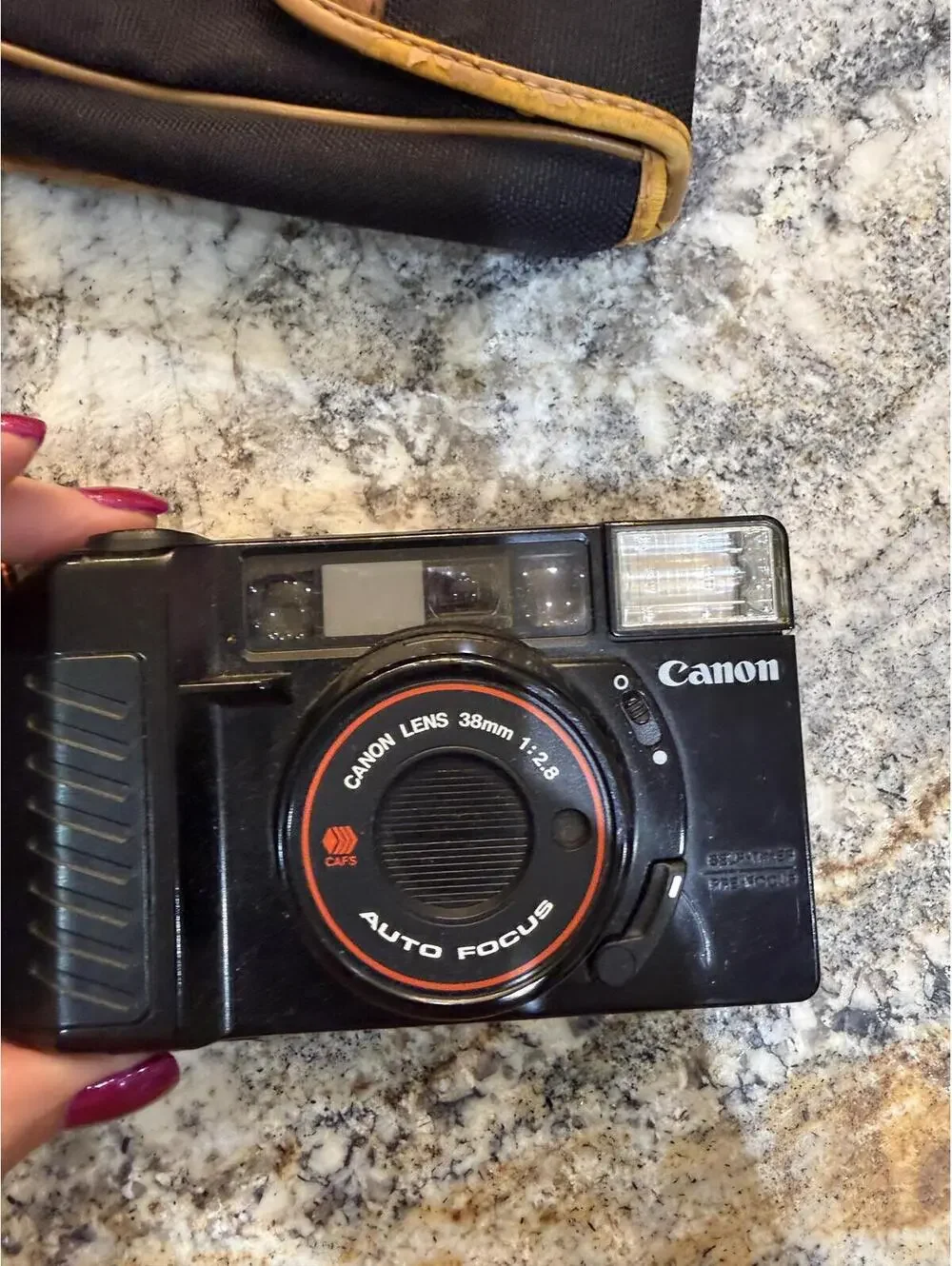 Canon AF35M II 35mm Point & Shoot Film Camera with Case
